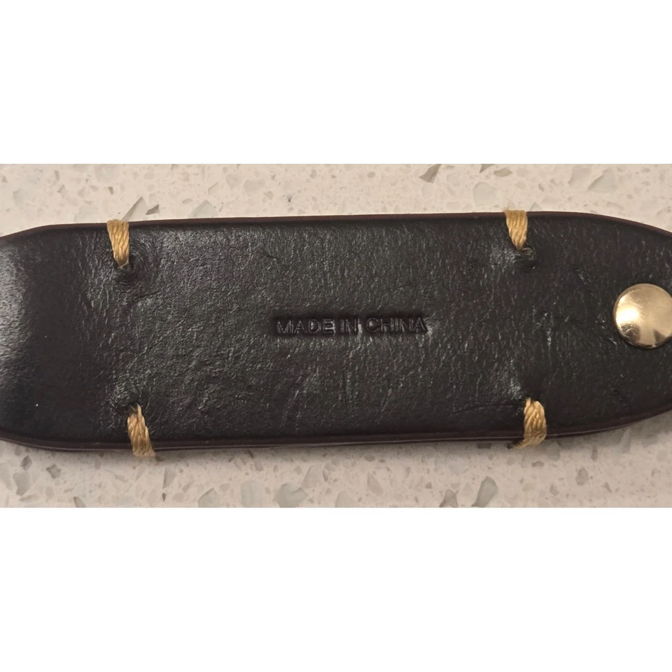 Llavero Dooney & Bourke de cuero negro logotipo de pato tono dorado clip llavero Foto 4 de 4