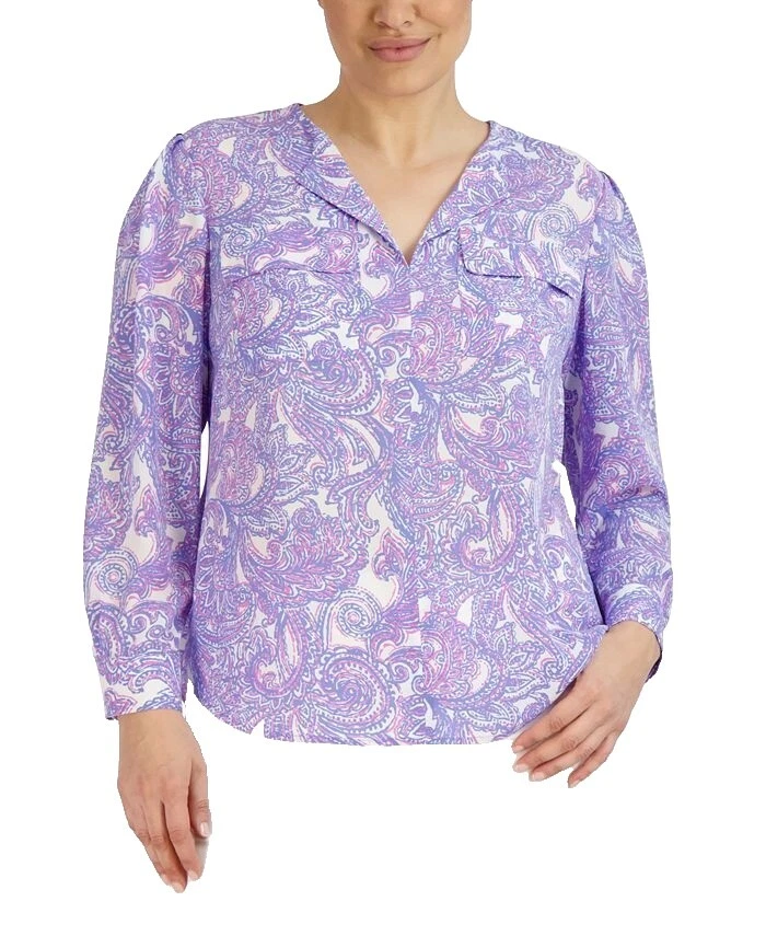 Mujer Jones New York Patrón sólido tapas de negocios para De mujer