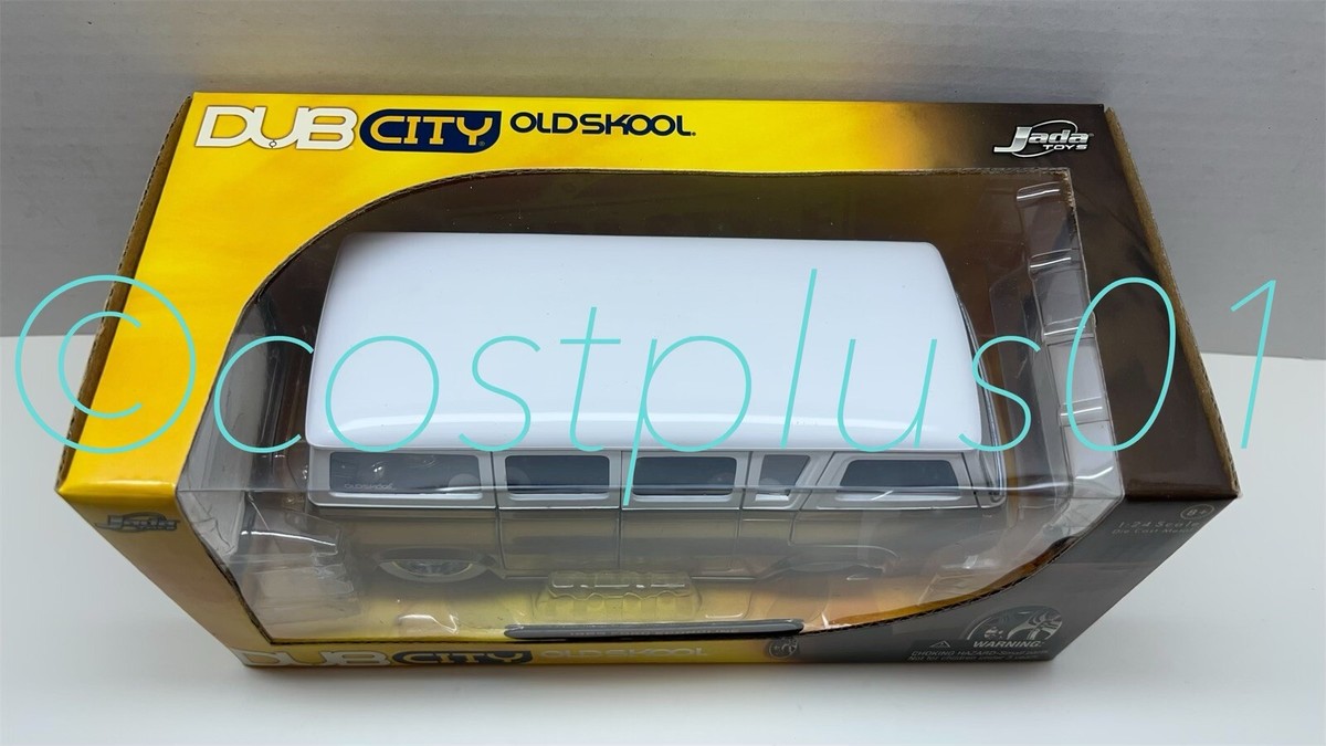 JADA DUB CITY OLDSKOOL 1965 FORD ECONOLINE 1:24 YELLOW WITH WHITE