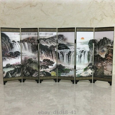 48cm Decor Wall Divider Screen Wooden Chinese Panel Partitions Room Fold Screen