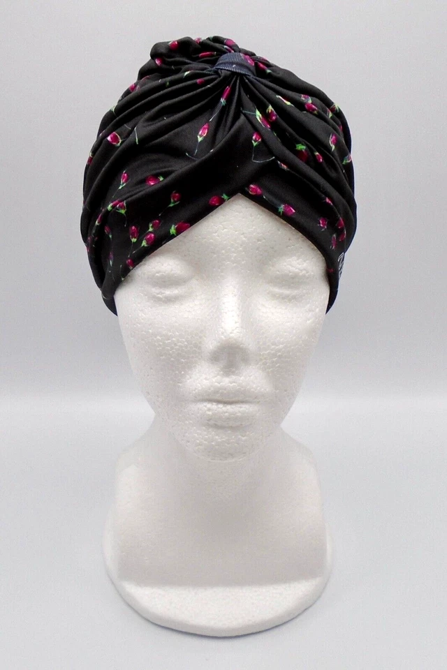 Nike Head Wrap adulto mujer estampado negro/rosa activo/blanco Foto 3 de 4