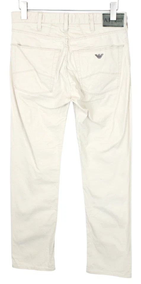 Pantalones de mezclilla Armani para hombre bolsillos cremallera US 31 Foto 2 de 4