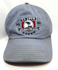 US Open Pebble Beach Baseball Cap PGA Member Cloth Slide Close Gray Golf Dad Hat