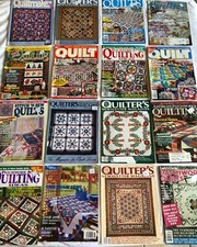 LOT OF 16 QUILT  QUILTING MAGAZINES DATE RANGE 1986 TO 2004