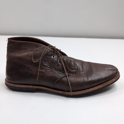 Men Brown Leather Chukka Ankle Boot 10.5 Classic Preppy Outdoors Traditional Men main image 4