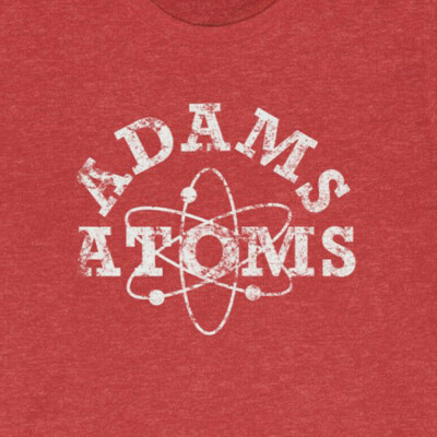 ADAMS ATOMS ''Vintage Look'' 50/50 Blend Gym T-Shirt - Revenge Of Nerds FRAT  