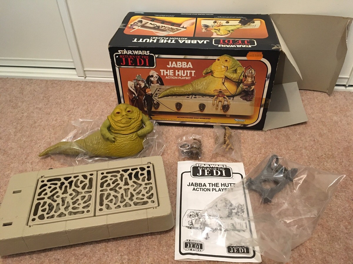 Jabba the Hutt Action Playset Star Wars Kenner Vintage 1983 Opened