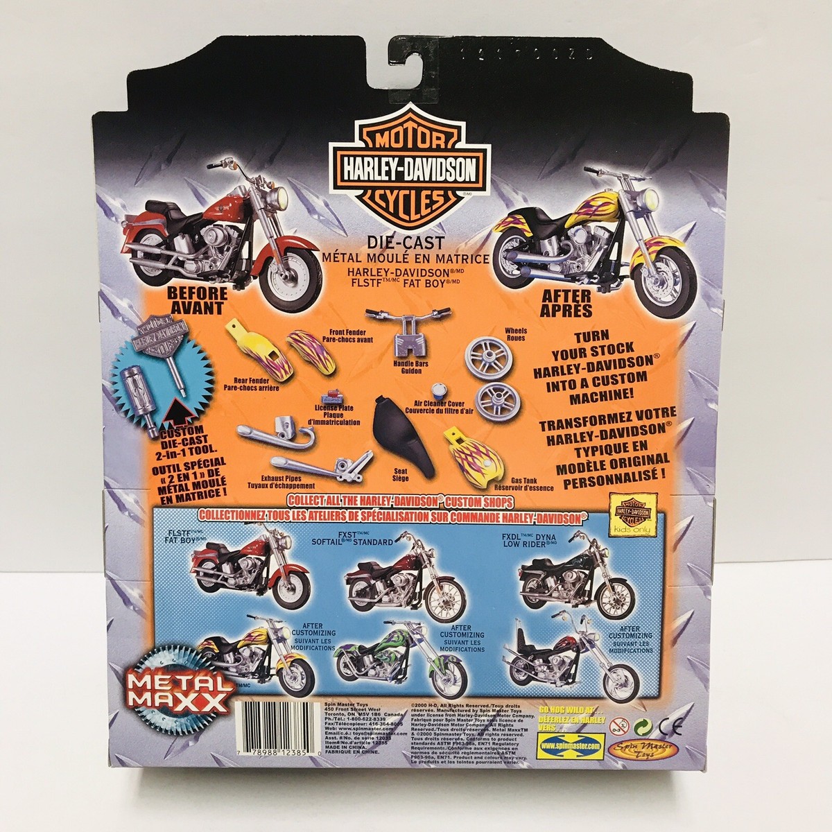 Harley Davidson Custom Shop FLSTF Fat Boy Scale 1:20 Die-Cast