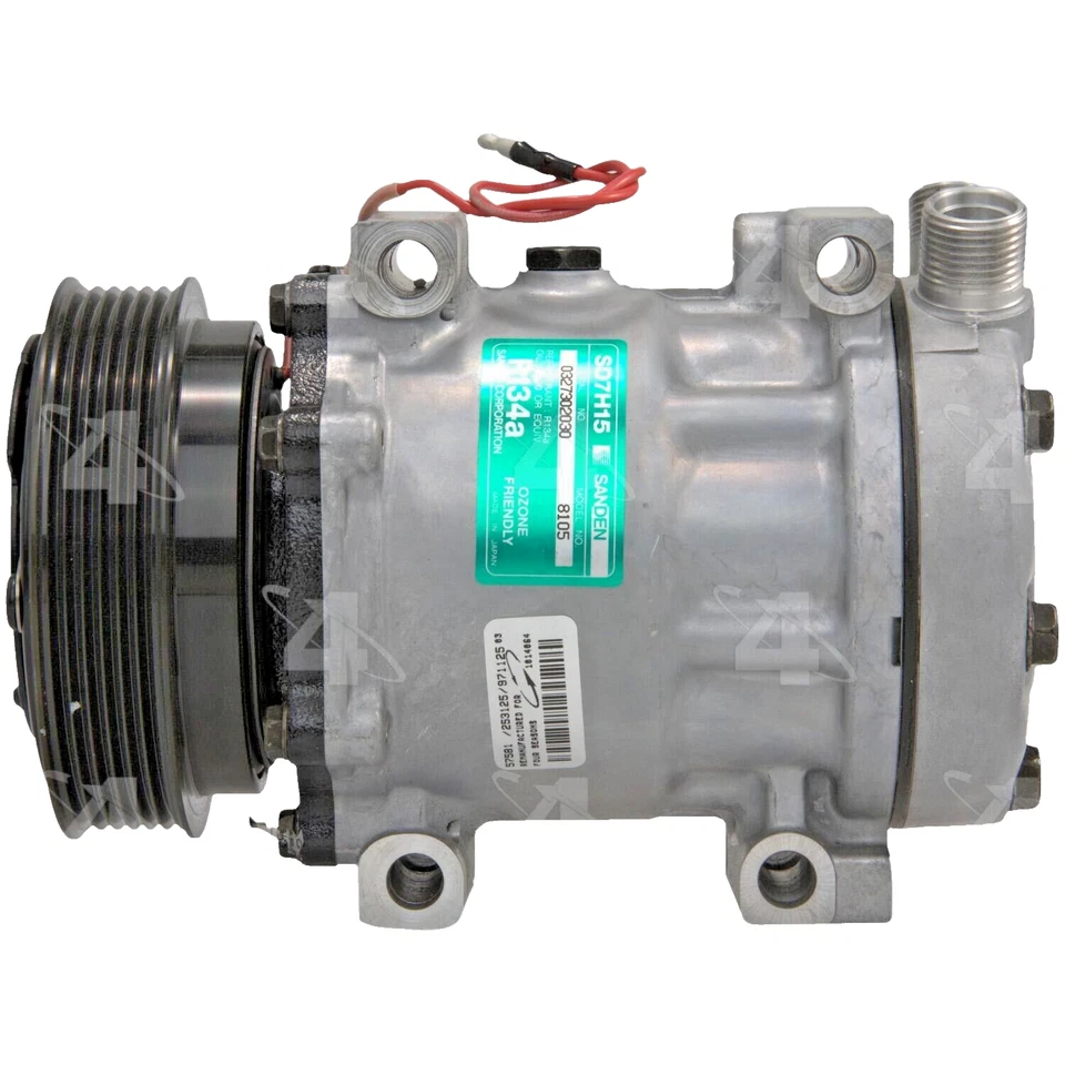 Compresor de aire acondicionado 4 estaciones 57581 Reman para Ford BRONCO Mustang MAZDA B4000 Foto 2 de 4