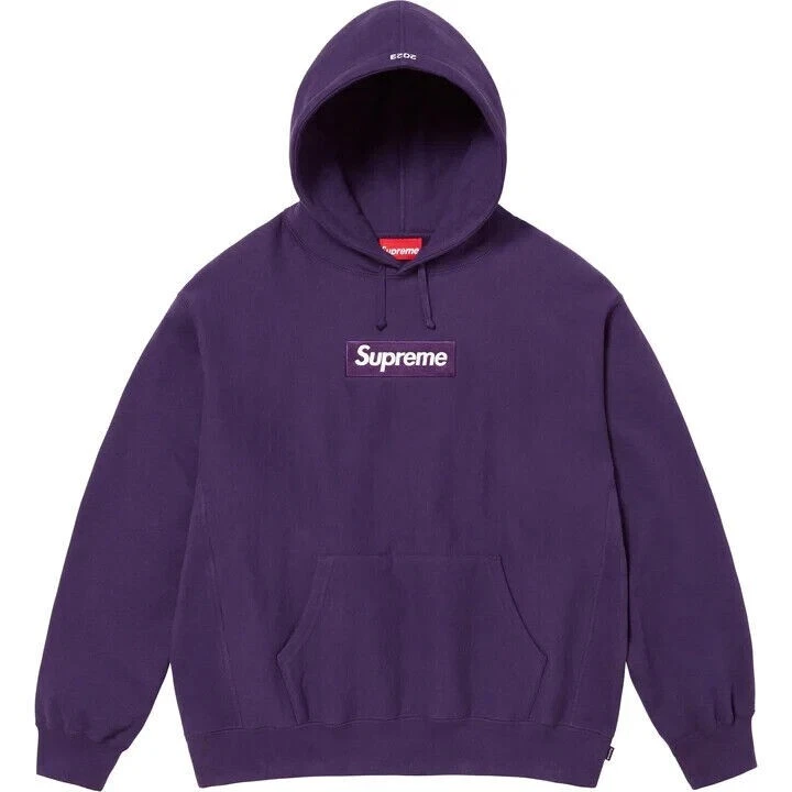 Size XL / XLarge - Supreme Box Logo Hooded Sweatshirt Hoodie Dark Purple  FW23