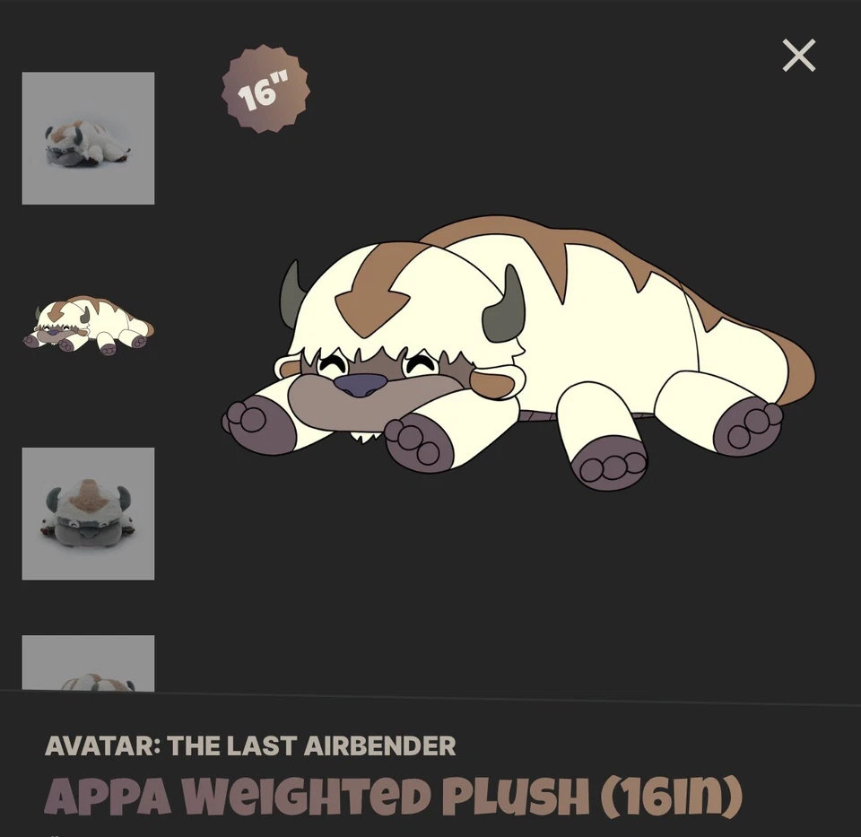 Youtooz * Avatar * Peluche con peso Appa * Peluche 16” * NUEVO* En embalaje original Foto 2 de 4