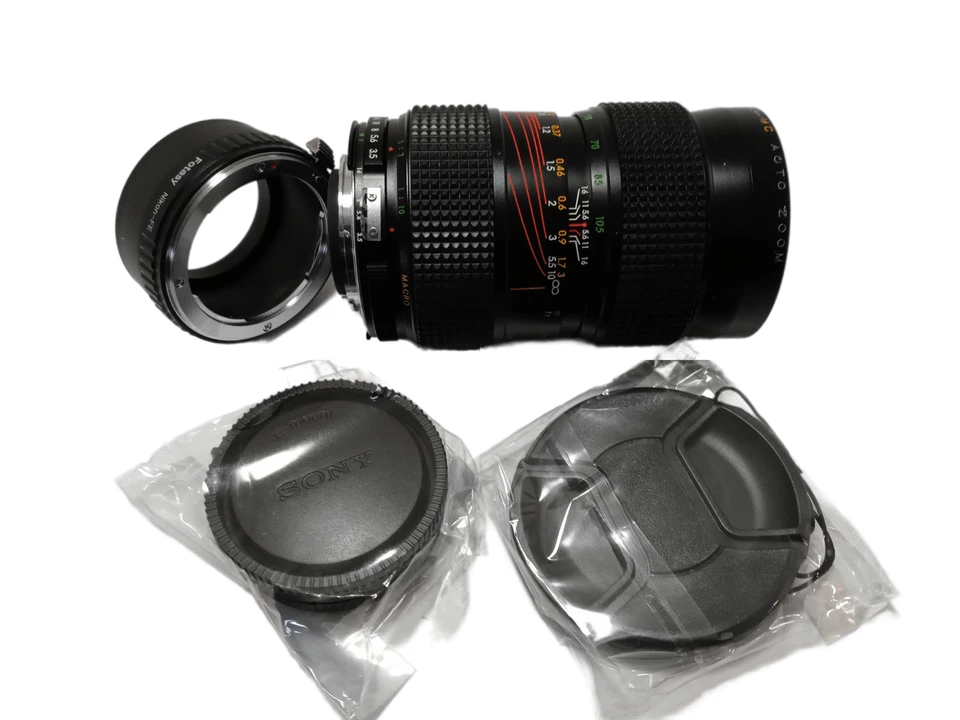 Lente zoom macro estándar gran angular Sony E-mount adaptada ZYKKOR 35-105 mm F/3,5 Foto 4 de 4