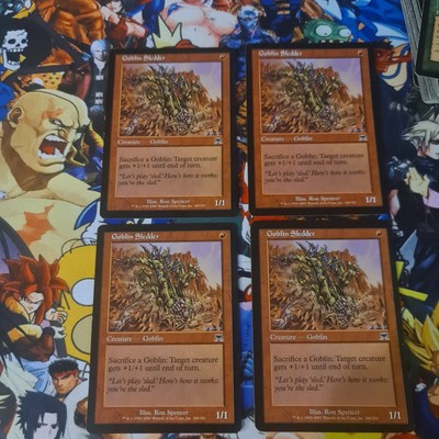 4x Goblin Sledder Onslaught Magic the Gathering Sammlung Playset Spielset Nm Mtg