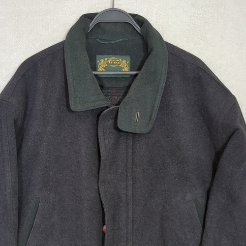 Vintage Lodenfrey Wool Cahsmere Coat Sz.42 Large Grey Gray Men's Overcoat Warm - Picture 3 of 15