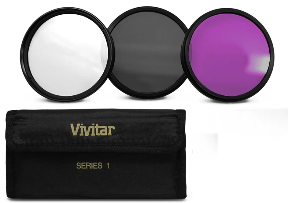 55MM UV CPL FLD Filter Kit for Sony Alpha SLT A37 A55 A57 A65 A77 / 18-55mm lens - Image 2 of 4