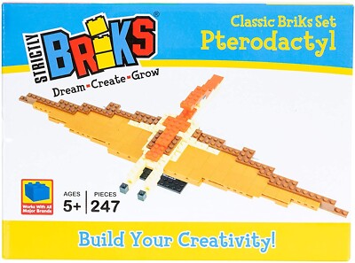 Strictly Briks - Pterodactyl Classic Briks Dinosaurier Bauset - 247-teiliges Spielzeug