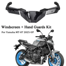 For Yamaha MT-07 2025 Motorcycle Windscreen W/Bracket Hand Guards Protector Kit