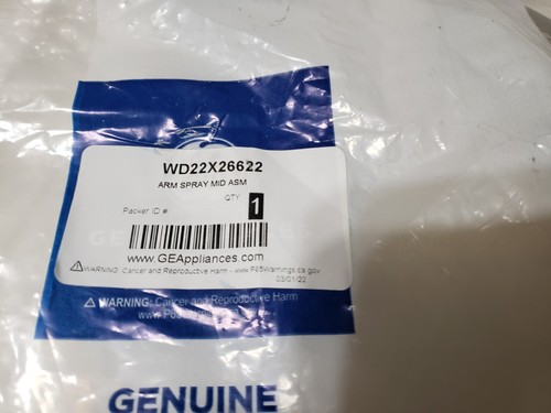 New Genuine GE WD22X10089 DISHWASHER MIDDLE SPRAY ARM OEM - Open Package - Picture 5 of 5