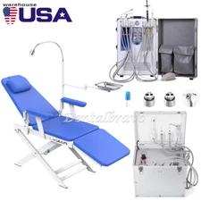 Portatile Dental Unidad de entrega móvil Compresor de aire Succión 4Hole /Chair
