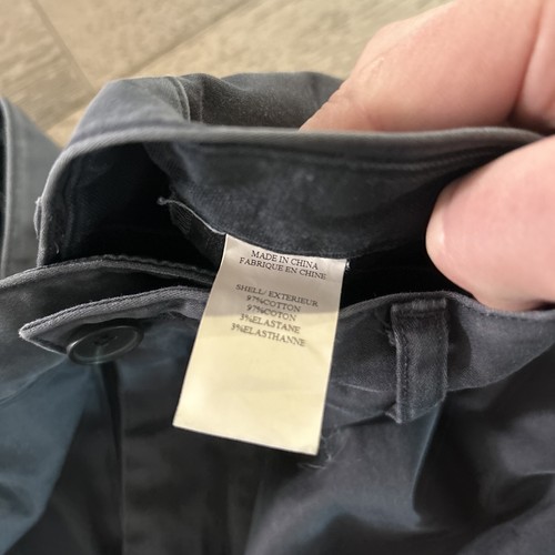 Theory Zaine_B Clifton Pantalone Chino Navy Uomo 33x32 Cotone Casual Flat Front - Foto 4 di 7