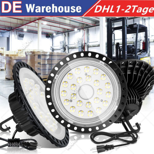 100W 200W 300W LED Hallenbeleuchtung Deckenstrahler Hallenstrahler Industrielamp - Bild 189 von 281