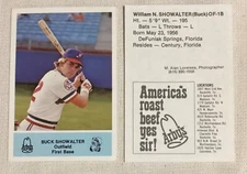 1981 Arby's Nashville Sounds Team Set Buck Showalter