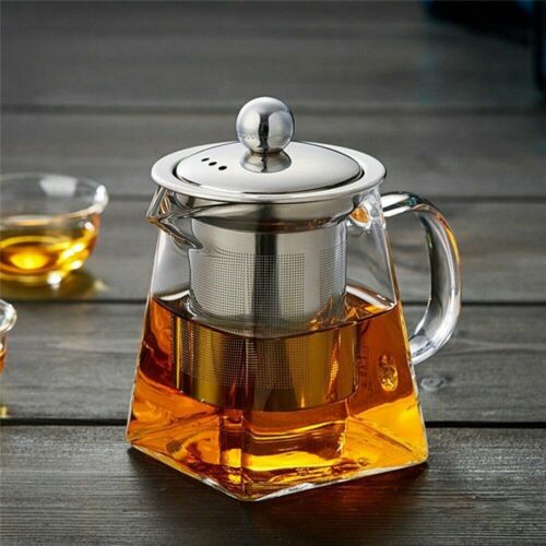 Easy to Clean Glass Teapot Heat Resistant W/Infuser Tea Pot Stovetop 350-750ML - Picture 5 of 21