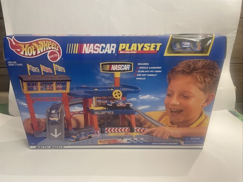 Hot Wheels 1998 Playset Nascar Sealed #65754 New - Picture 15 of 16