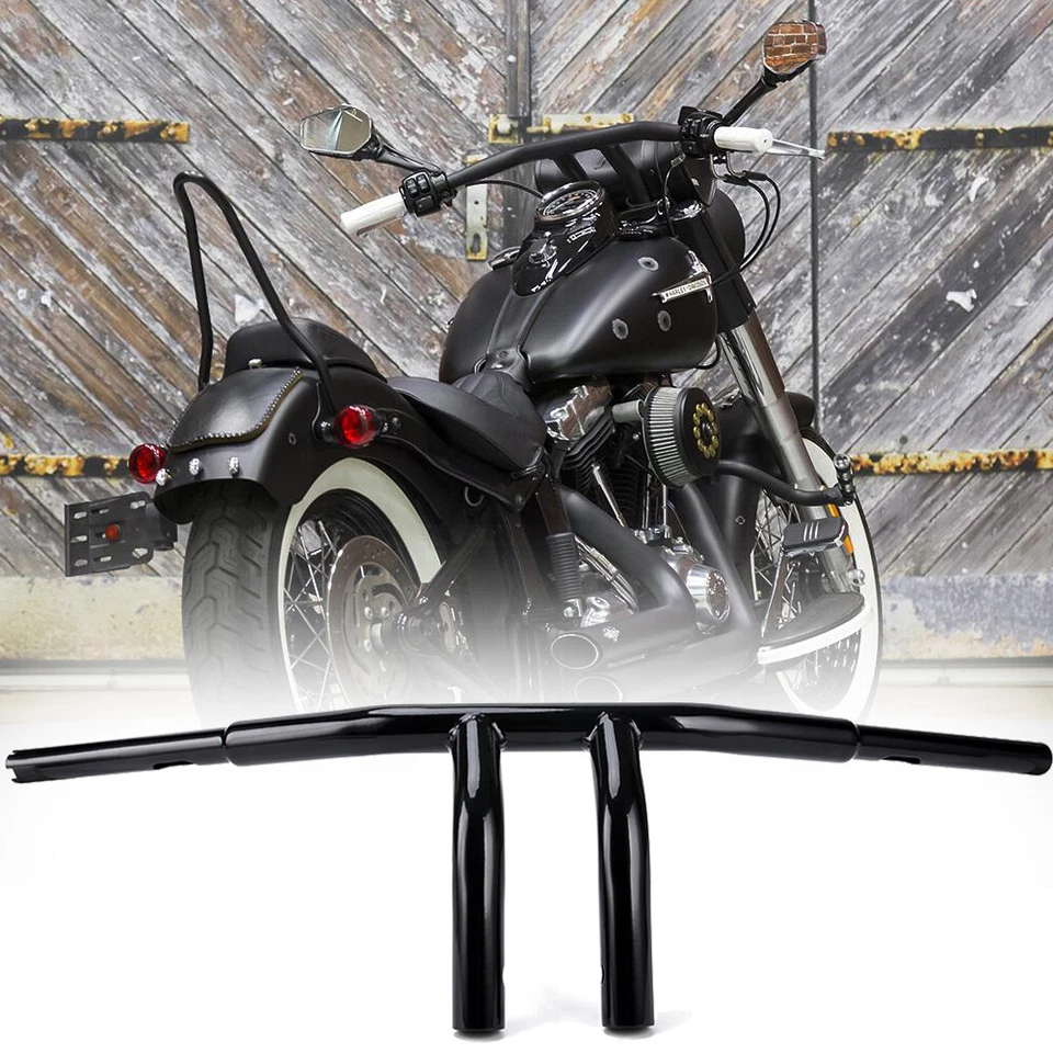 Manillar universal de arrastre universal Fat de 1 pulgada personalizado de 8" para motocicleta Foto 2 de 4
