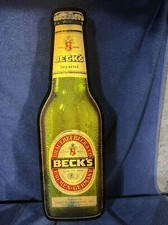 INSEGNA LUMINOSA BOTTIGLIA BIRRA TEDESCA IMPORTATA BECKS VINTAGE 2
