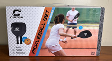 Cipton Pickleball Set w/ 2 Paddles, 2 Balls (Blue & Orange) Brand New, Open Box