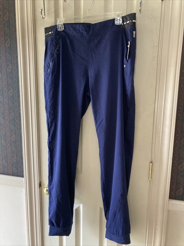SPANDEX STRETCH NAVY BLUE SCRUBS PANTS 