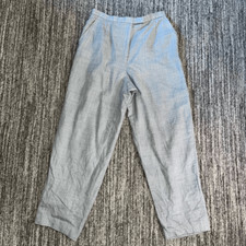 Vintage Talbots Womens Pants Size 10 Gray Houndstooth Lined Slacks Wool Retro