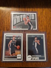 2023-24 NBA Hoops Victor Wembanyama Rookie RC #277 Base + #298 Tribute + #1