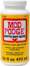Mod Podge, Water-Base Sealer, Glue and Finish, Matte Finish, CS11302, 473 Ml Bot