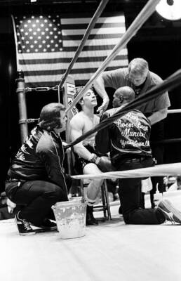 Ray Mancini Rests In His Corner Old Boxing Photo