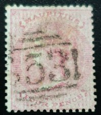 ILE MAURICE MAURITIUS N°25 REINE VICTORIA OBLITÉRÉ COTE 35€
