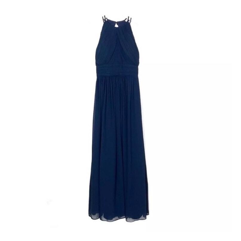 rust bridesmaid dresses satin Wrap Tie Dress Made from high Brand_Elisabetta Polignano Modest / Simple Glitter EU/UK Size:8