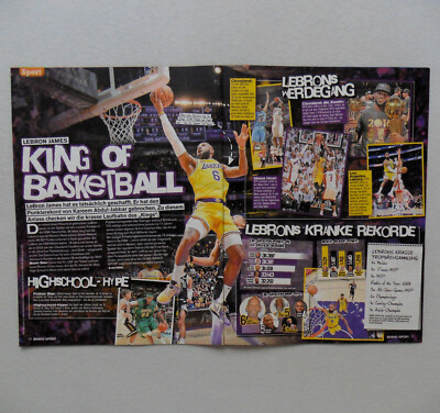 LeBron James _ NBA _ Basketball - 2 x A4, 42 cm x 28 cm, Clippings #