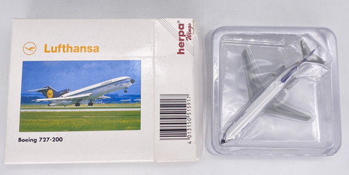 Herpa Wings 515917 Lufthansa Boeing 727-200 - 1:500 Scale Diecast Model NOB - Picture 7 of 9