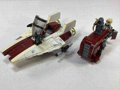 LEGO Star Wars 75099 Rey Landspeeder 750030 A Wing as is