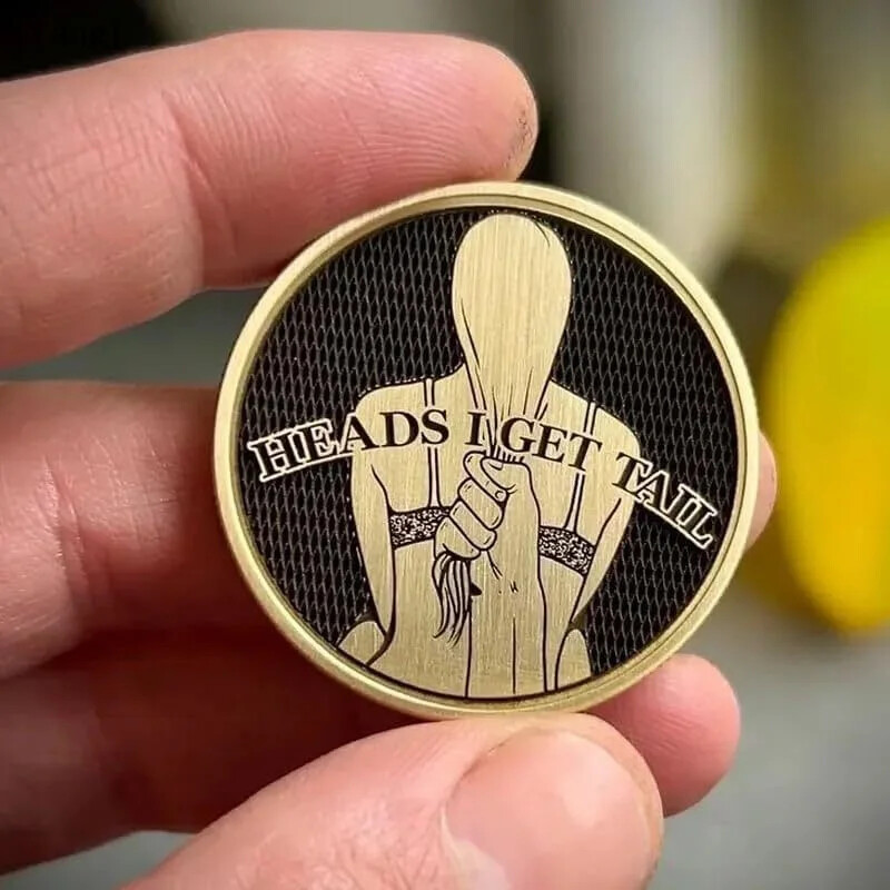 Funny Heads and Tails Coins,Heads I Get Tail -Tails I Get Head Double ...