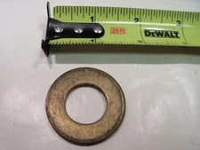 3/4" Brass Flat Washer VINTAGE Made in US Qty 4