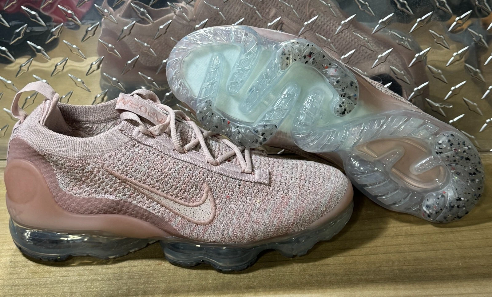 Nike Air VaporMax 2021 Flyknit DJ9975 600 rosa Oxford da donna taglia 5 5