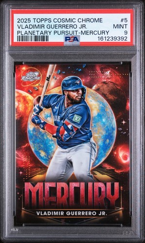 2025 Topps Chrome Cosmic Vladimir Guerrero Jr. Planetary Pursuit Mercury PSA 9