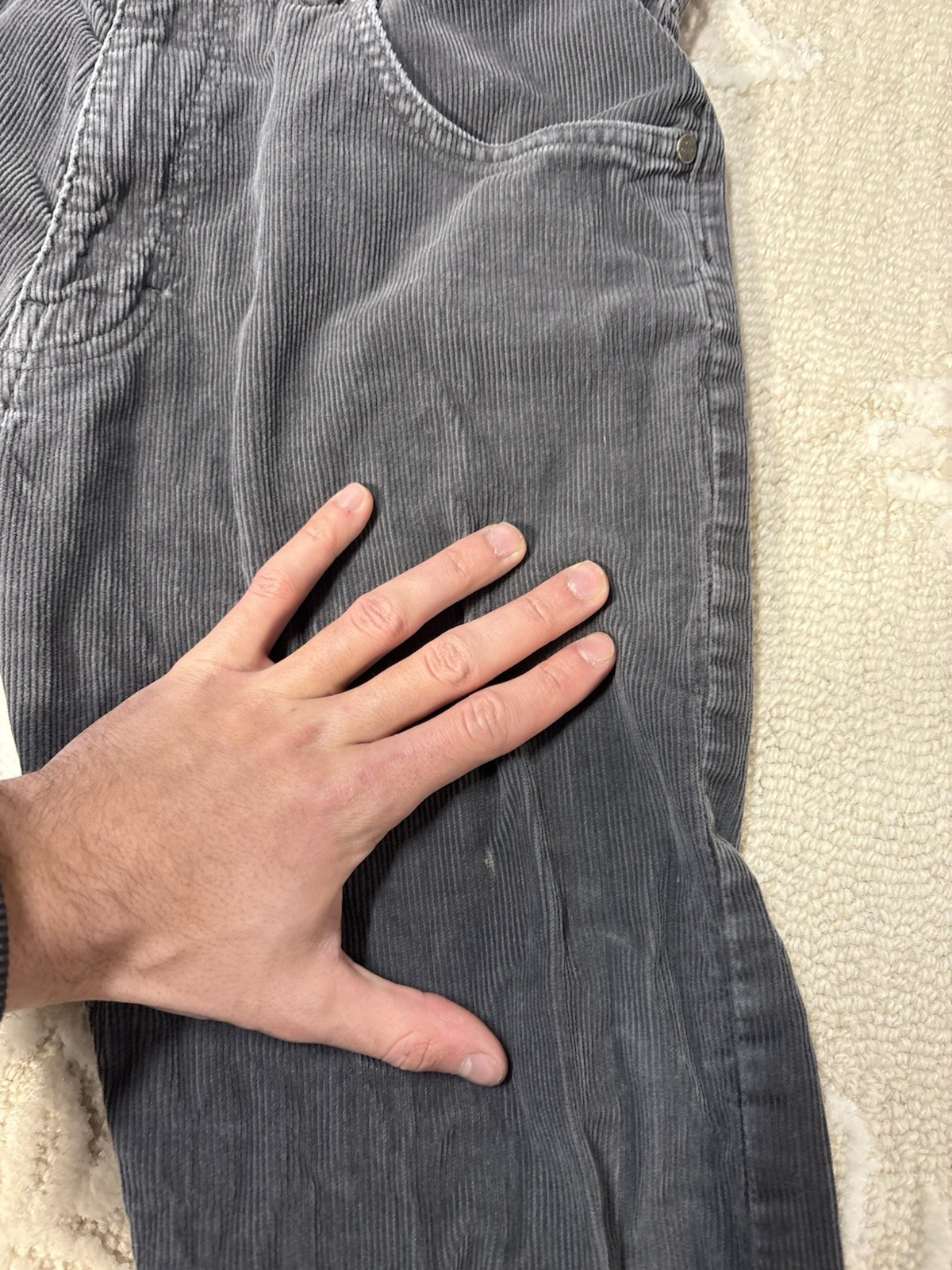 Patagonia Pants Mens 32x34 Gray Corduroy Organic Cotton Iron Clad thumbnail 6