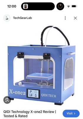 Qidi Tech X-One 2 3D printer Unused, Still Ziptied