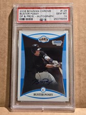 2008 Bowman Chrome Draft BUSTER POSEY RC AUTO PSA 10 GEM MINT MLB HOF?