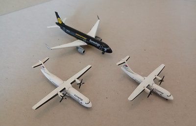 Herpa Wings 1:500, 3 x Eurowings (ATR42, ATR72 & A320) mit OVP