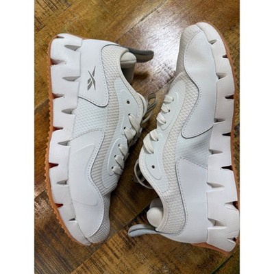 Reebok Zig Dynamica 4 Womens Running Shoes Chalk White Gum FFC0096069 Size 9